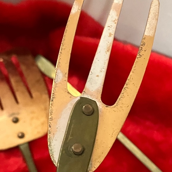 Vintage Set of 4 Copper Hanging Cooking Utensils - Picture 6 of 16